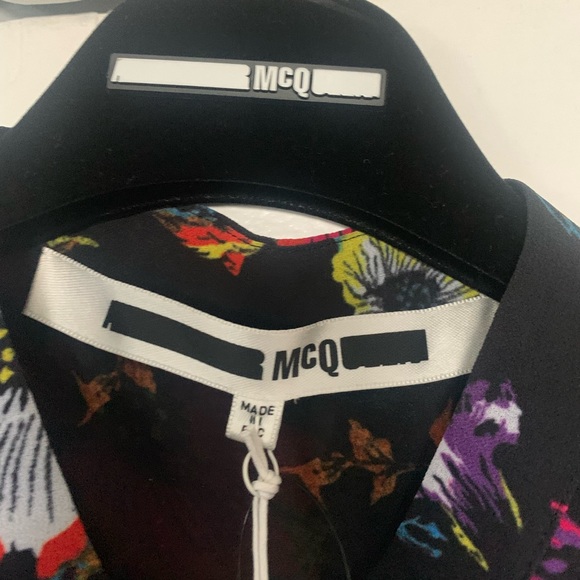 NWT Alexander McQueen sheer Floral long sleeve top size IT 46/ US L - Picture 9 of 9